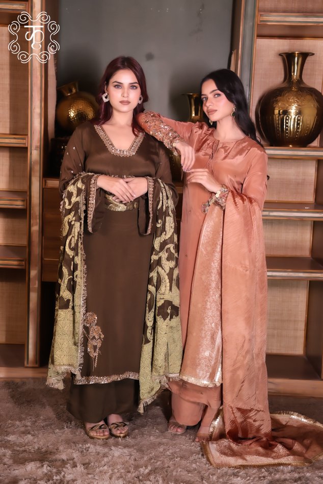 Elegant suit Pink- Crepe Silk - Image 7