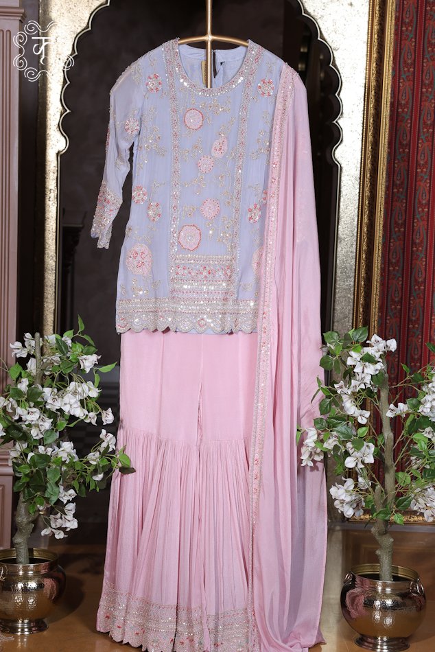 Premium lavender festive suit set for weddings and celebrations