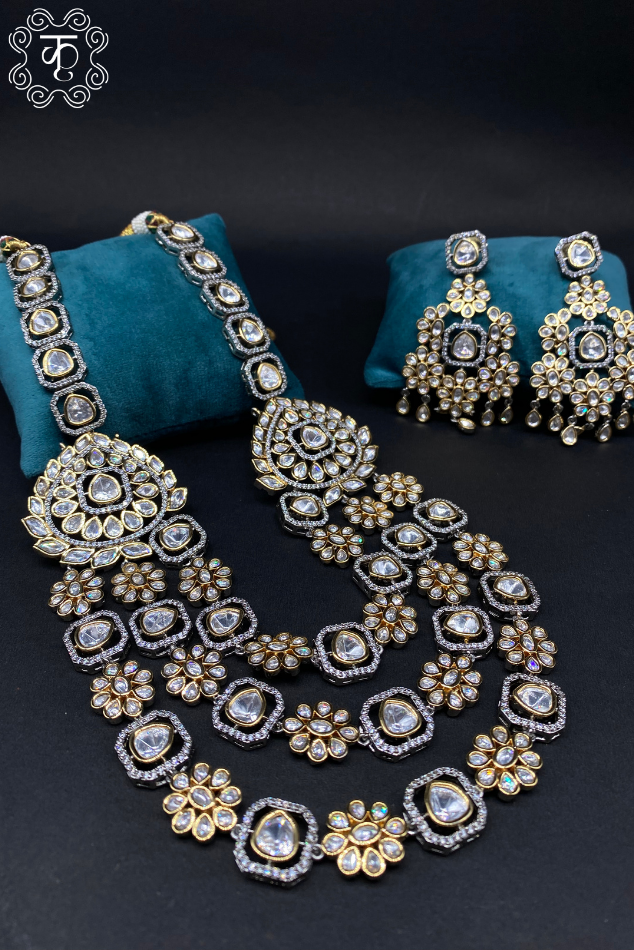 Rose Gold Floral AD Neckpiece - Image 3