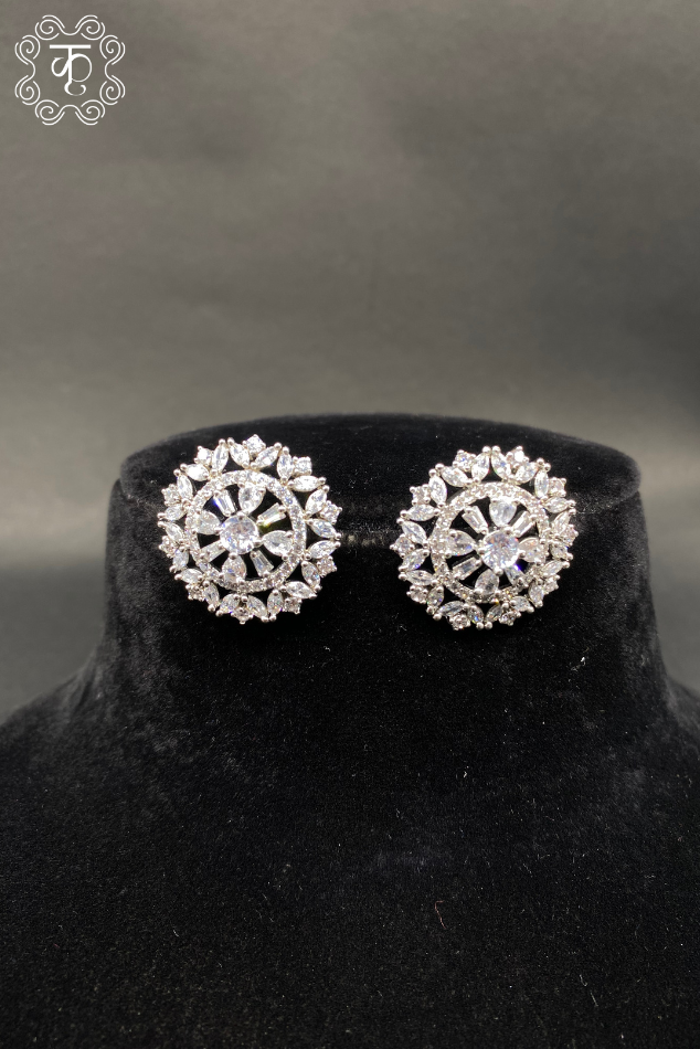 Silver AD Earrings - Image 2
