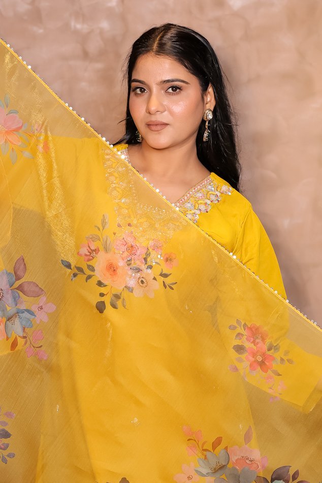 Rasiq Mustard Stitched Suit Set - Image 4