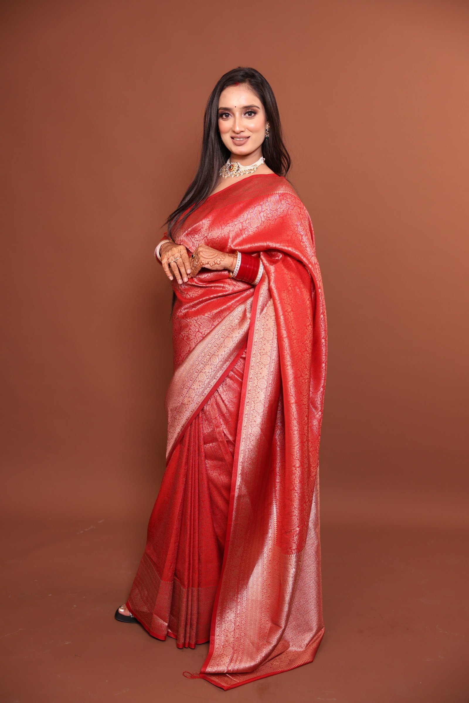 Soft Silk Saree - Red
